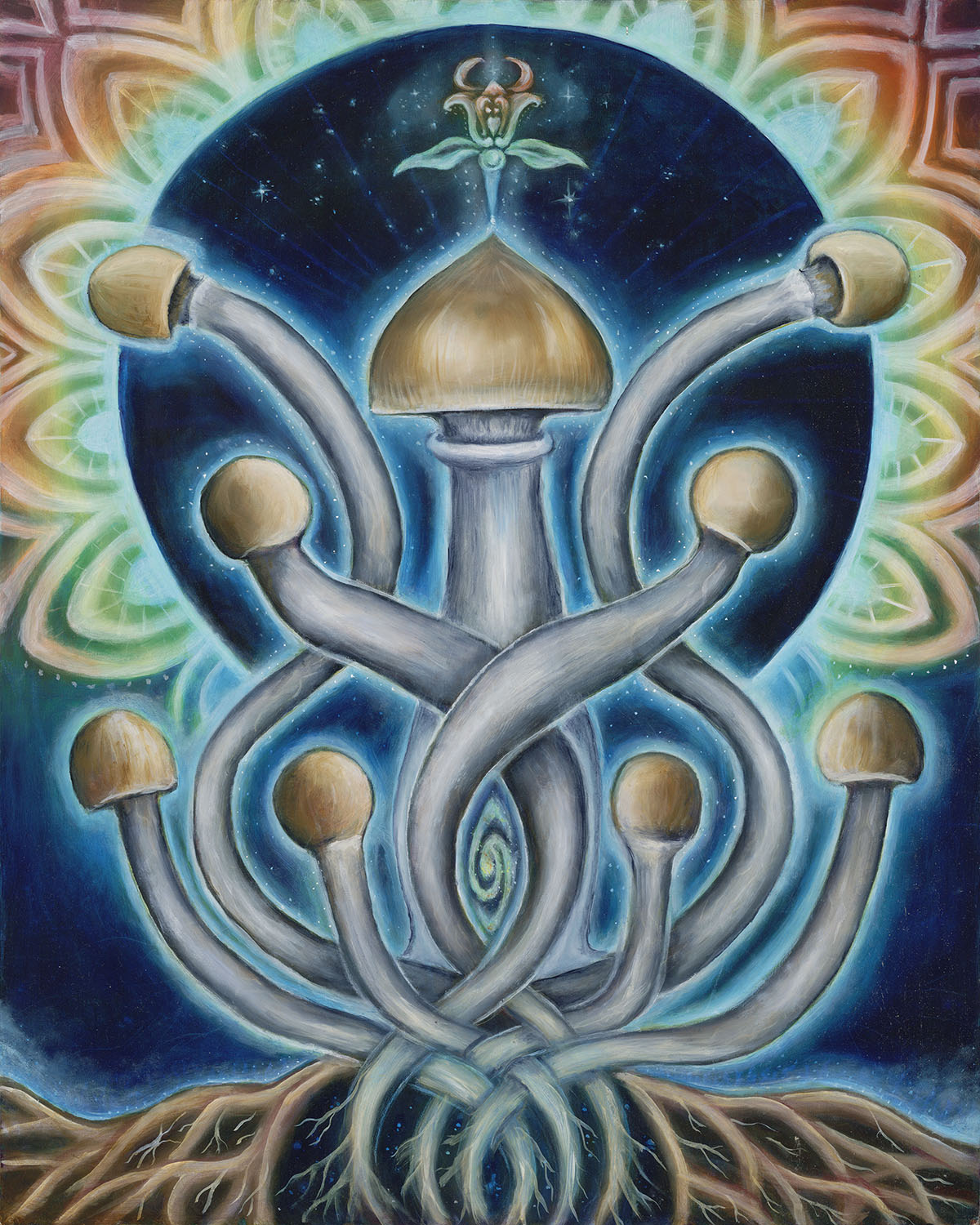 *original* Fungi Freedom oil painting