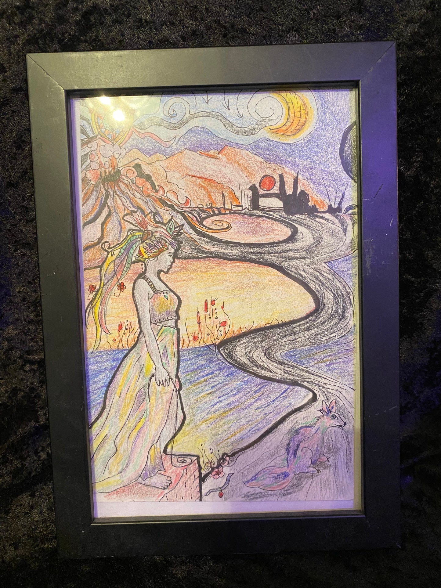 Original drawing, framed