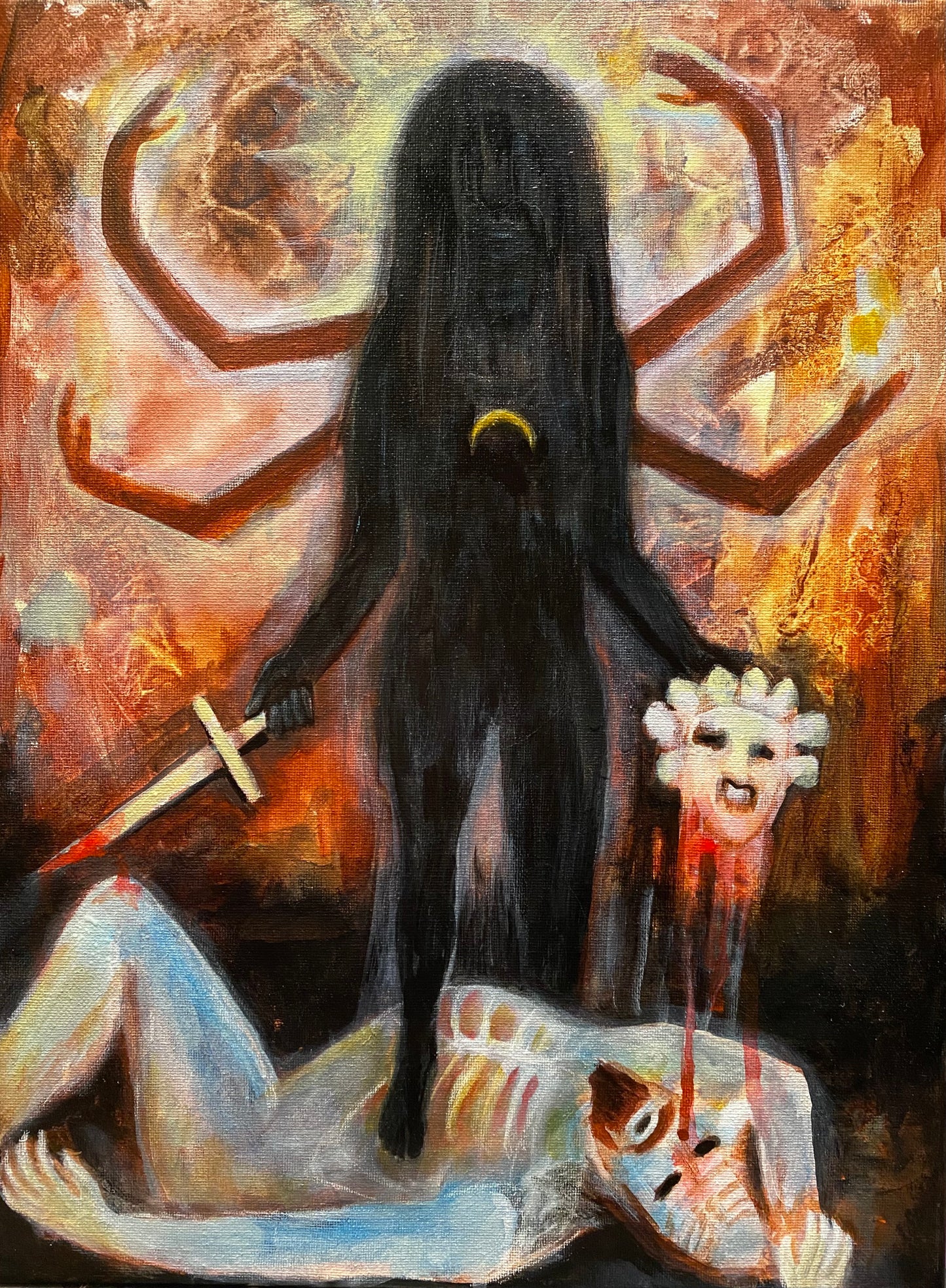 *original* “Wrath” acrylic painting